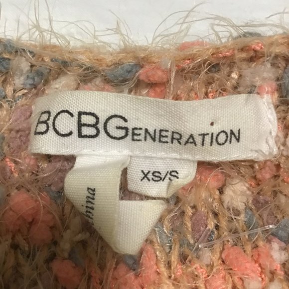 BCBGeneration Pink Combo Sweater Size XS - Picture 11 of 12